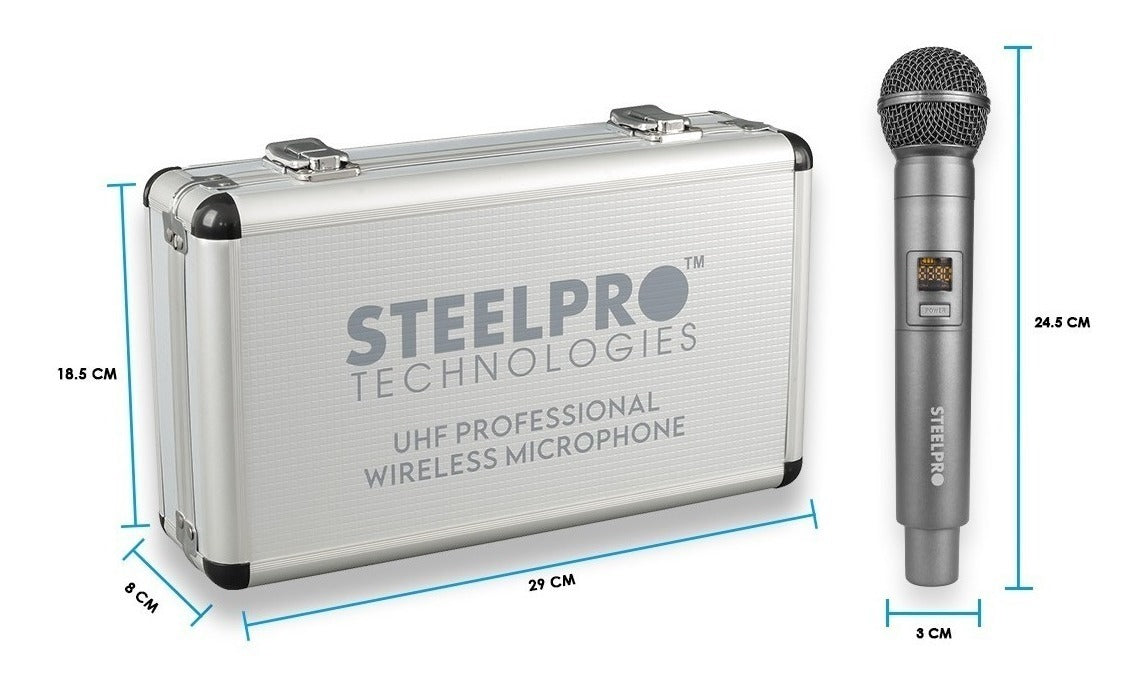 Micrófonos Steelpro U215p Dinámico Cardioide Color Gris Oscuro