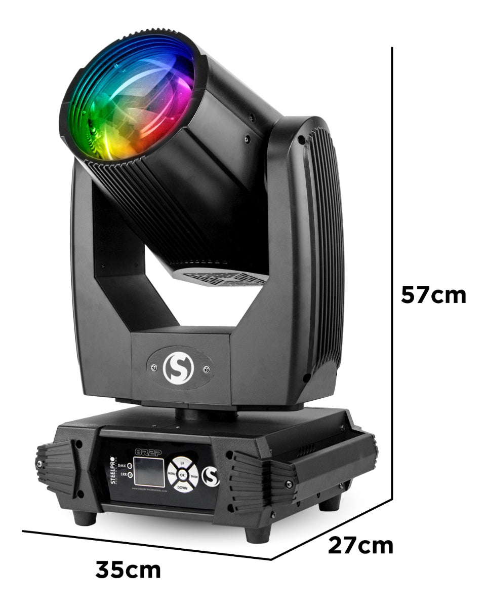Case De 2 Cabezas Móviles Beam 8r Arcoíris + Frost -steelpro