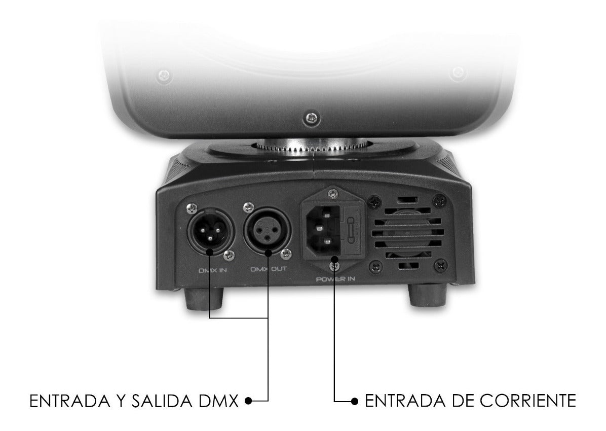 Luz De Escenario Led Cabeza Móvil Steelpro Beam-80h 127v Luces Color Azul
