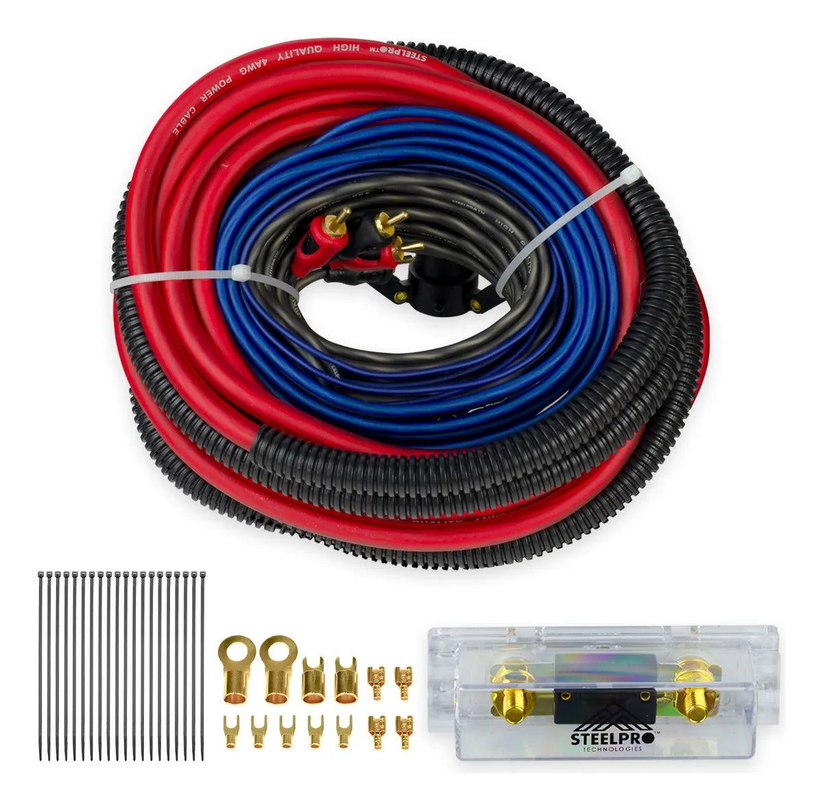 Kit De Instalación Para Amplificador Calibre 8 Steelpro subwoofer Auto Camioneta o bocinas