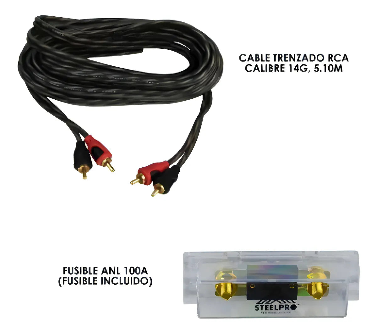 Kit De Instalación Audio Amplificador Calibre 4 Steelpro kit audio para coches / auto
