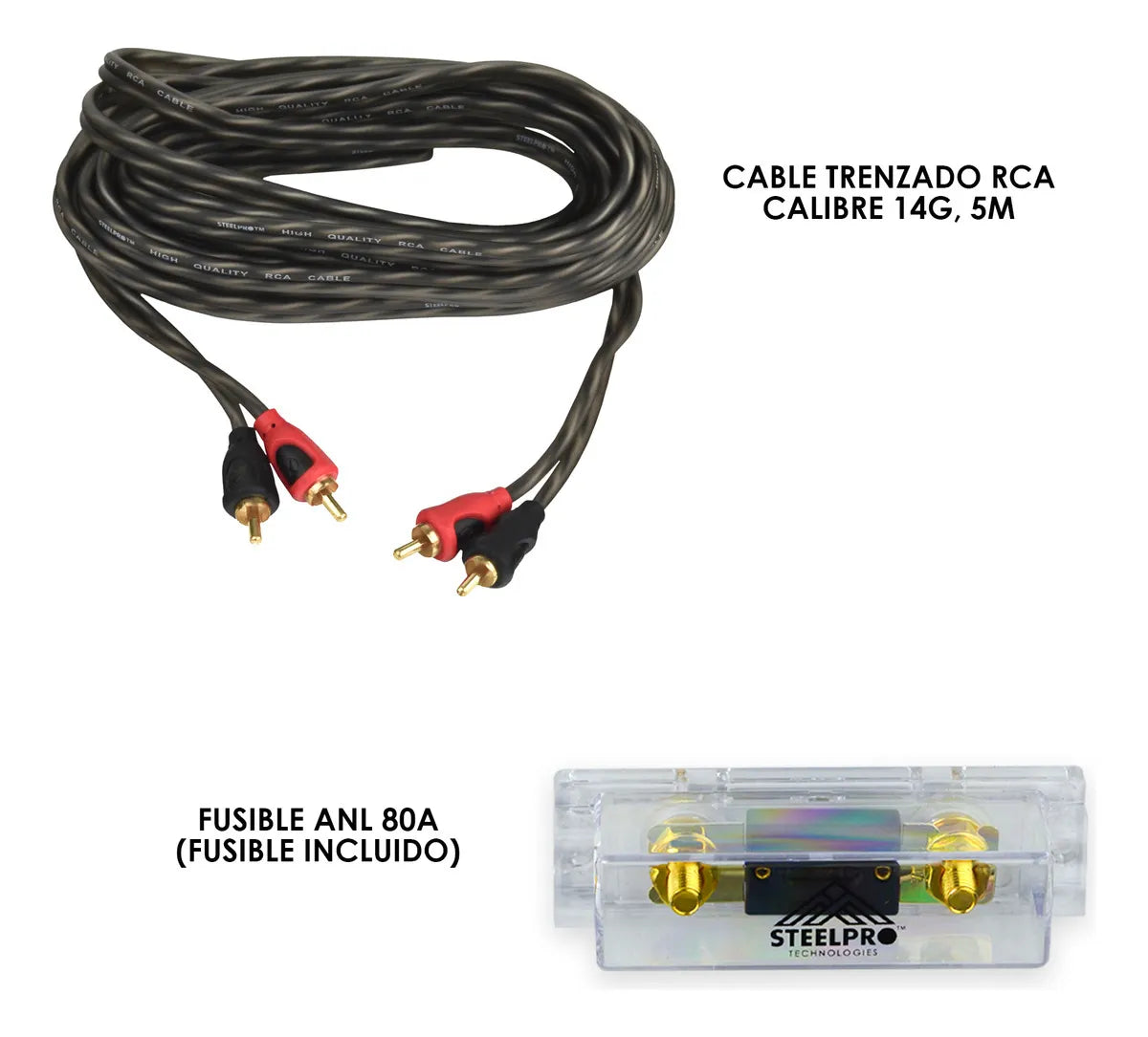 Kit De Instalación Para Amplificador Calibre 8 Steelpro subwoofer Auto Camioneta o bocinas