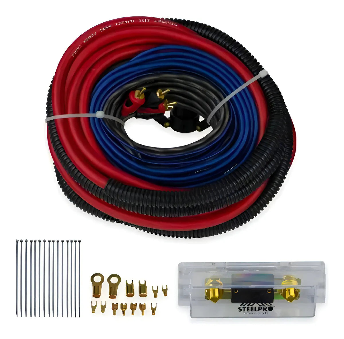 Kit De Instalación Audio Amplificador Calibre 4 Steelpro kit audio para coches / auto
