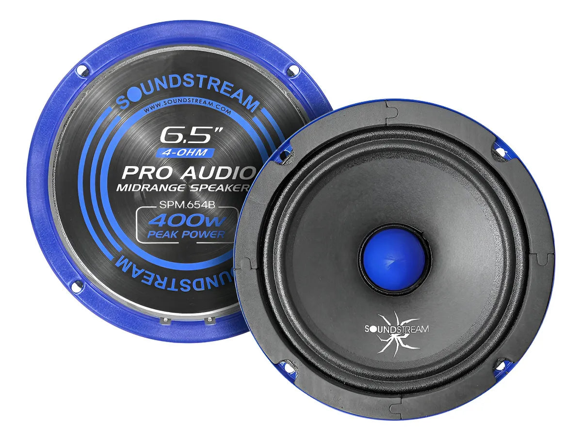 Par De Medio Rango Bala Open Show 6.5 Spm.654b Soundstream Azul