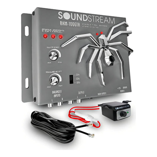 Epicentro Restaurador De Bajos Soundstream Bxm-100gtr Color Gris