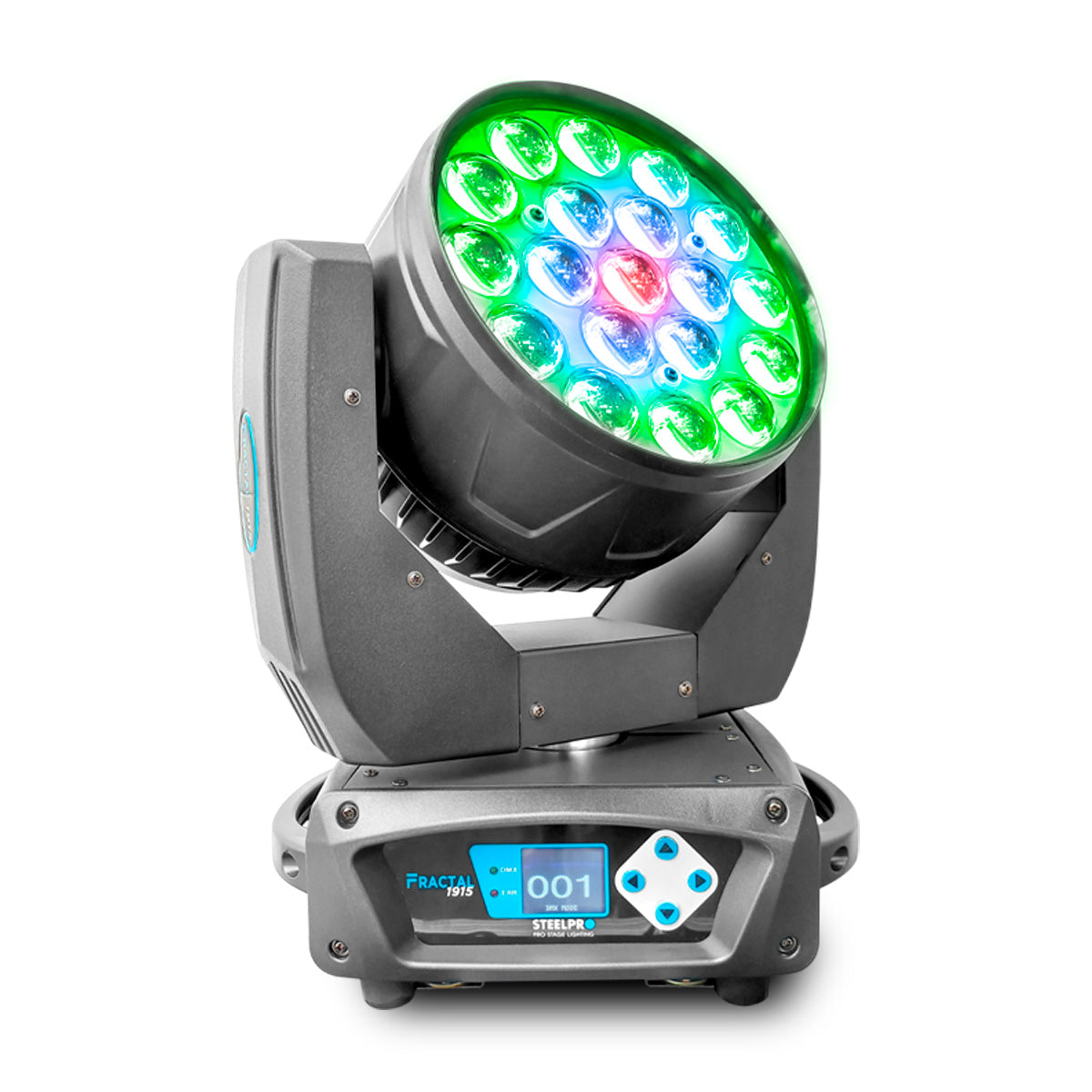 Case Cabezas Robóticas Led 19x15w Rgbw Efecto Wash Steelpro