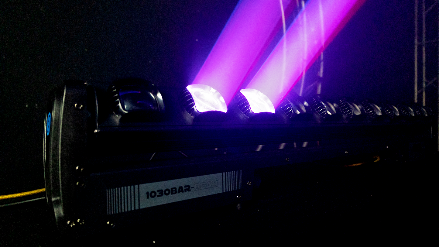 1030 BAR BEAM Steelpro – Barra LED RGBW 300W con 127 Efectos y Control DMX
