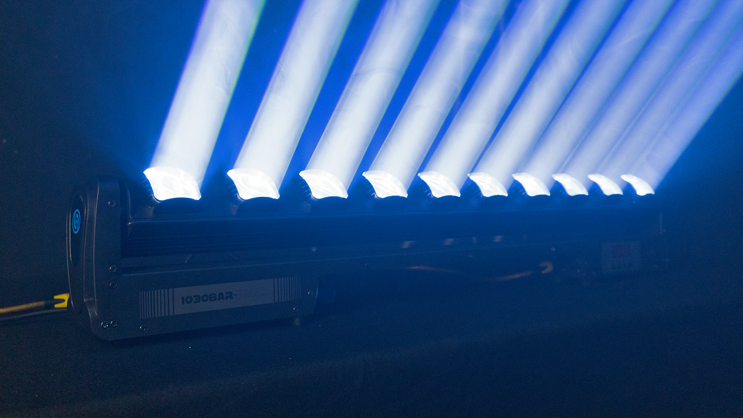 1030 BAR BEAM Steelpro – Barra LED RGBW 300W con 127 Efectos y Control DMX