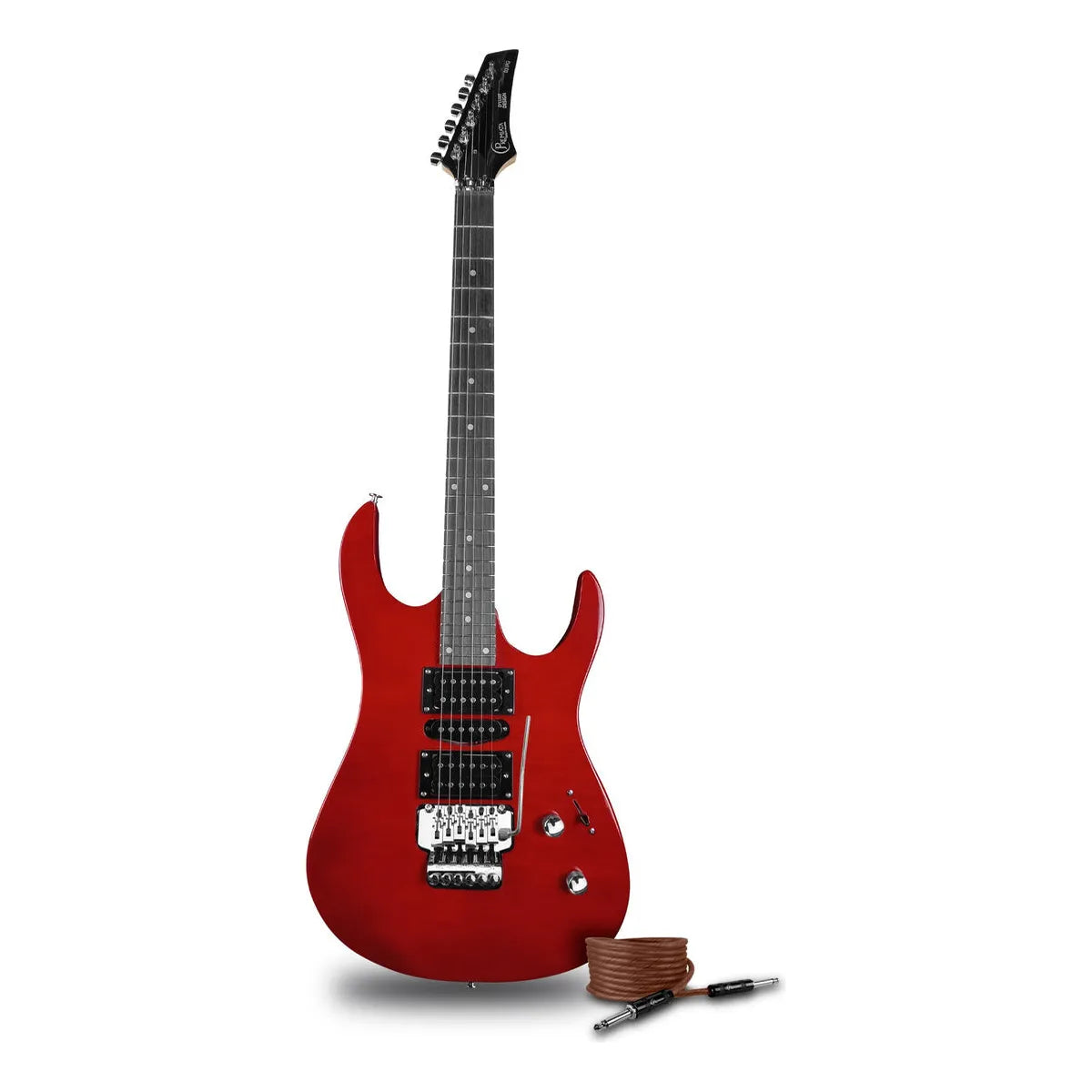 Guitarra Eléctrica Concerto Series By Premiata 31-pg Color Rojo Material Del Diapasón Álamo Laminado Orientación De La Mano Diestro