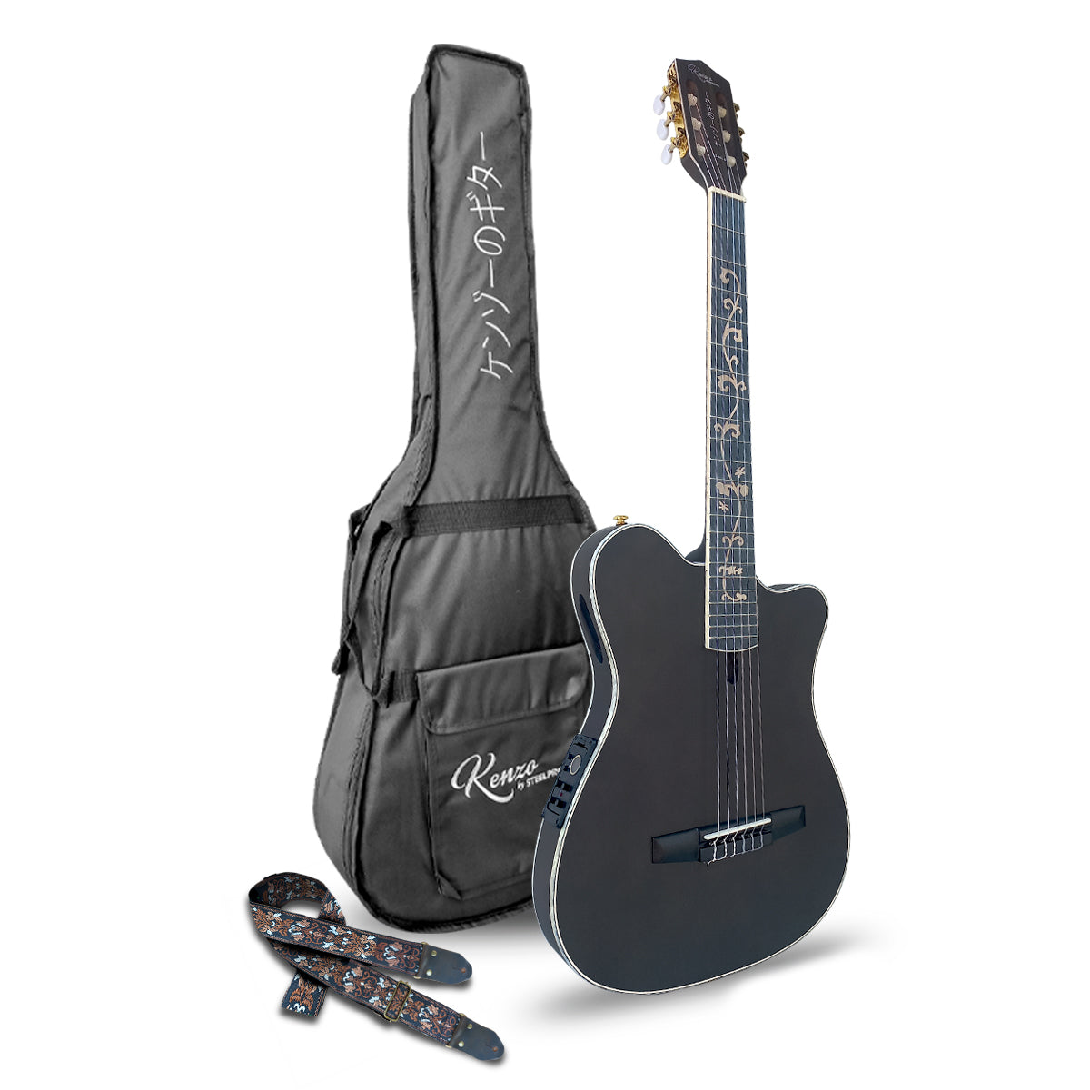 KZ-6-NS Guitarra Electroacústica 6 Cuerdas Negro Satin Premium