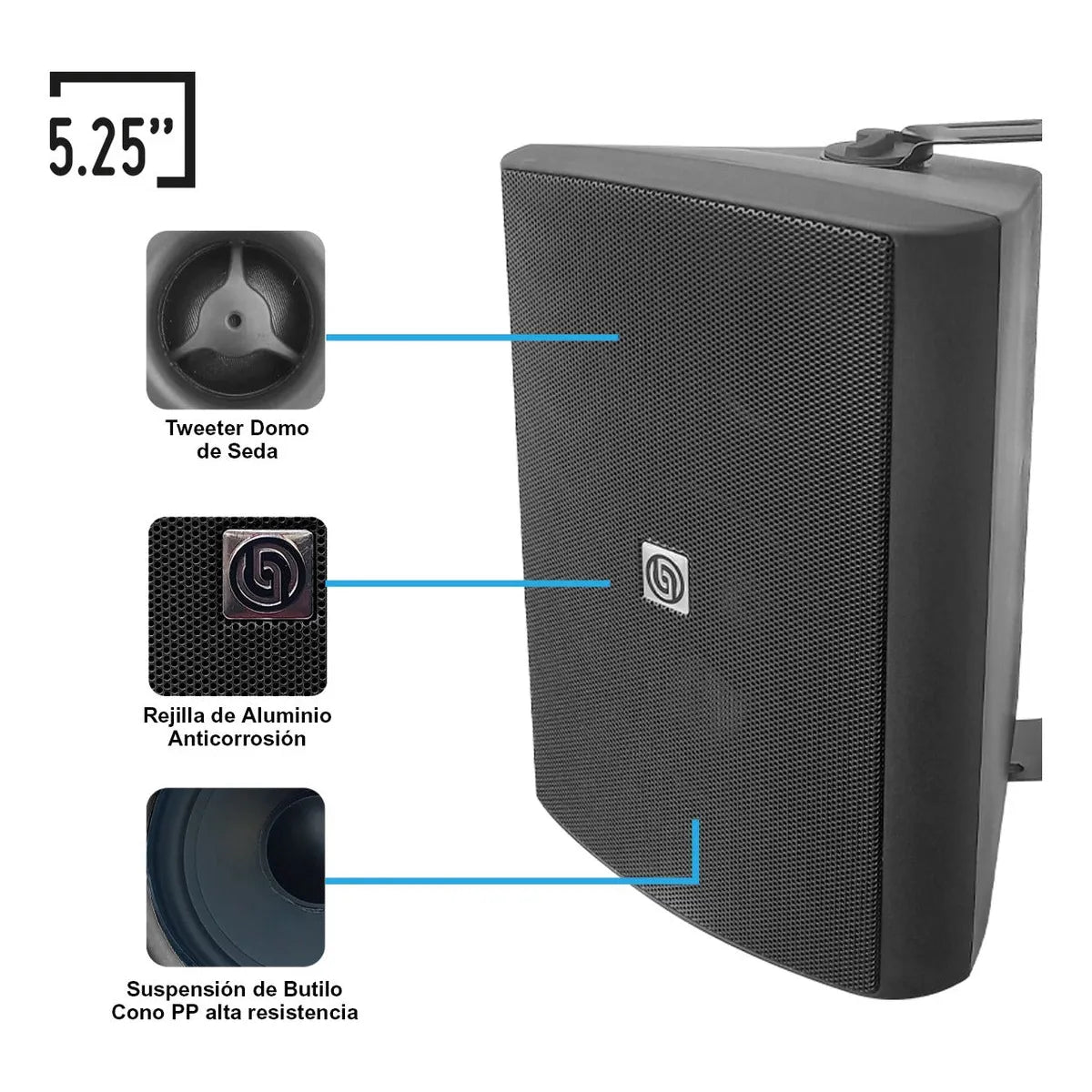Kit Amplificador Bt 300w 4 Bafles Ambiental 5.2 By Steelpro