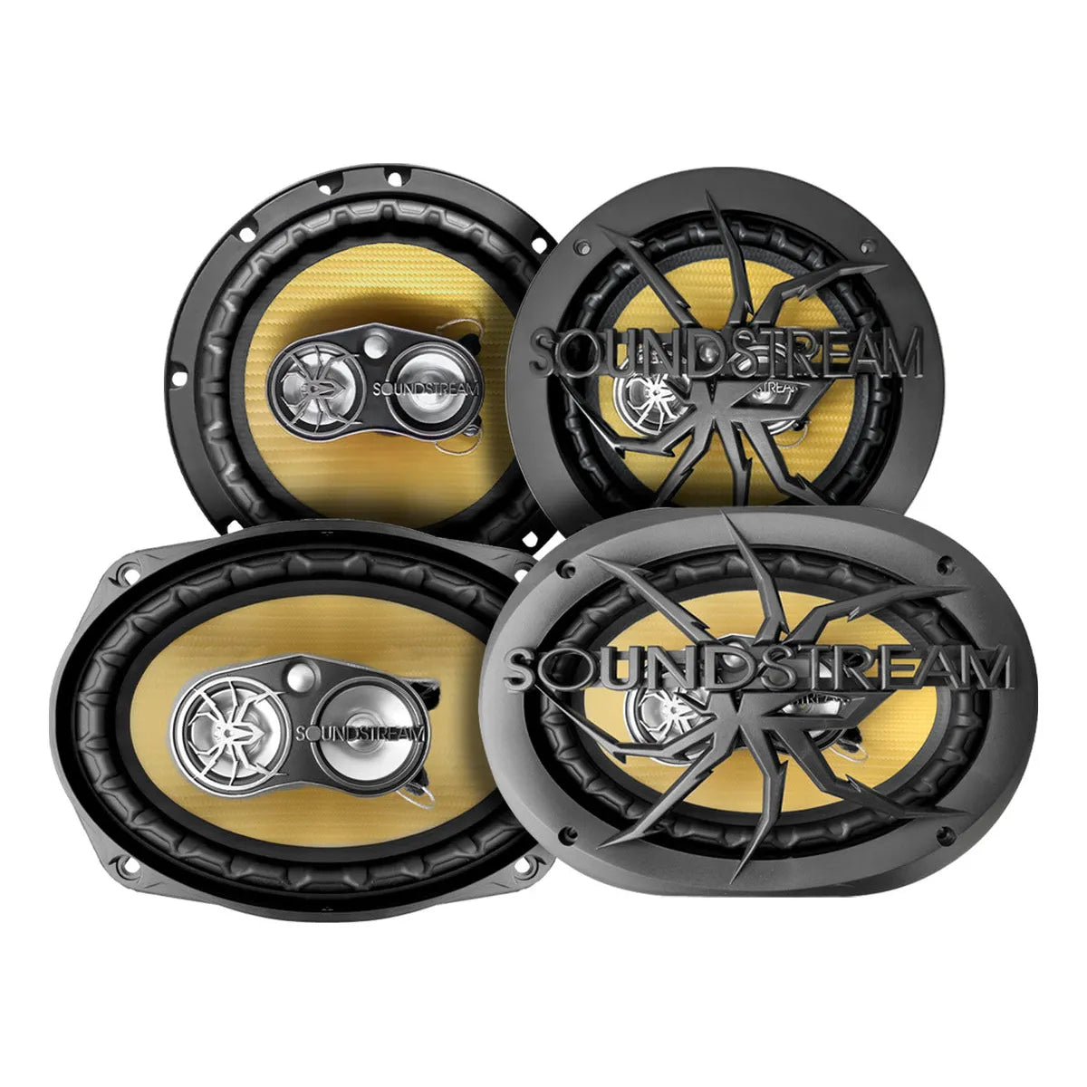Kit Autoestereo Bluetooth Y Bocinas 6x9 Y Bocinas 6.5 PuLG