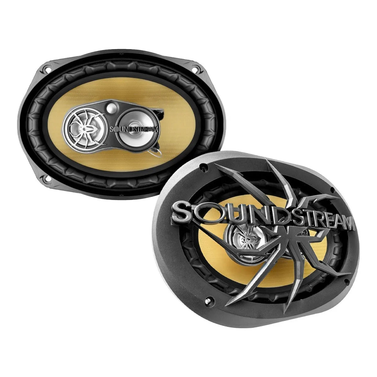 Kit Autoestéreo Par Bocina 6x9 + Par Bocinas 6.5 Soundstream