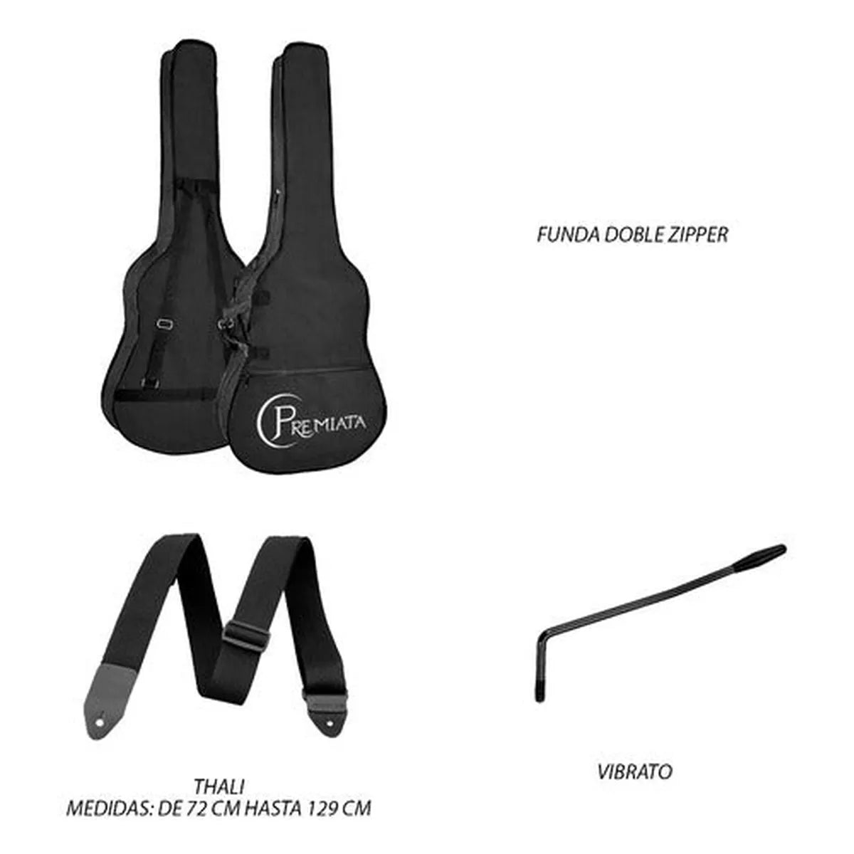Kit Guitarra Electrica + Amplificador Concerto 010 Premiata Color Rojo Material Del Diapasón Álamo Laminado Orientación De La Mano Diestro