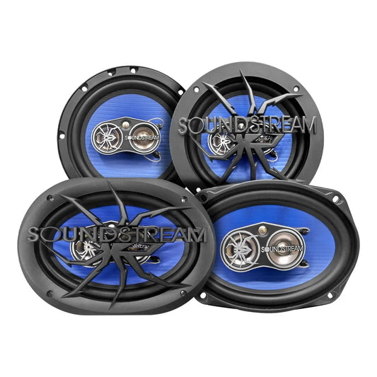 Kit Par Bocinas De 6x9 Y Par De 6.5 4 Vias By Soundstream