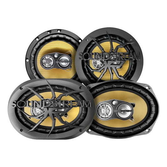 Kit Par Bocinas De 6x9 Y Par De 6.5 4 Vias By Soundstream