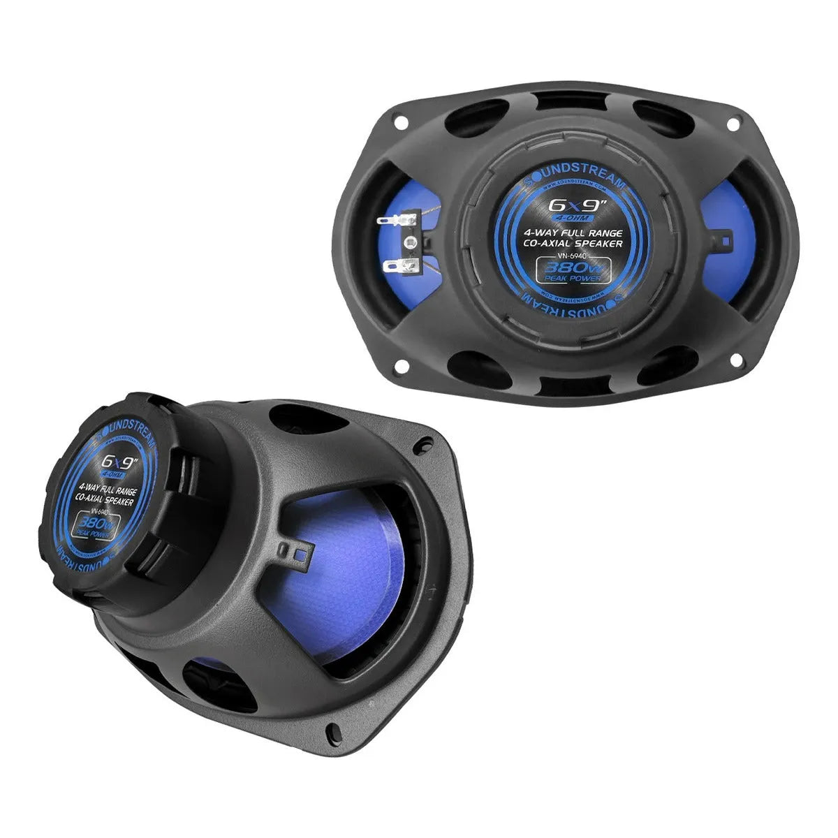 Kit Par Bocinas De 6x9 Y Par De 6.5 4 Vias By Soundstream