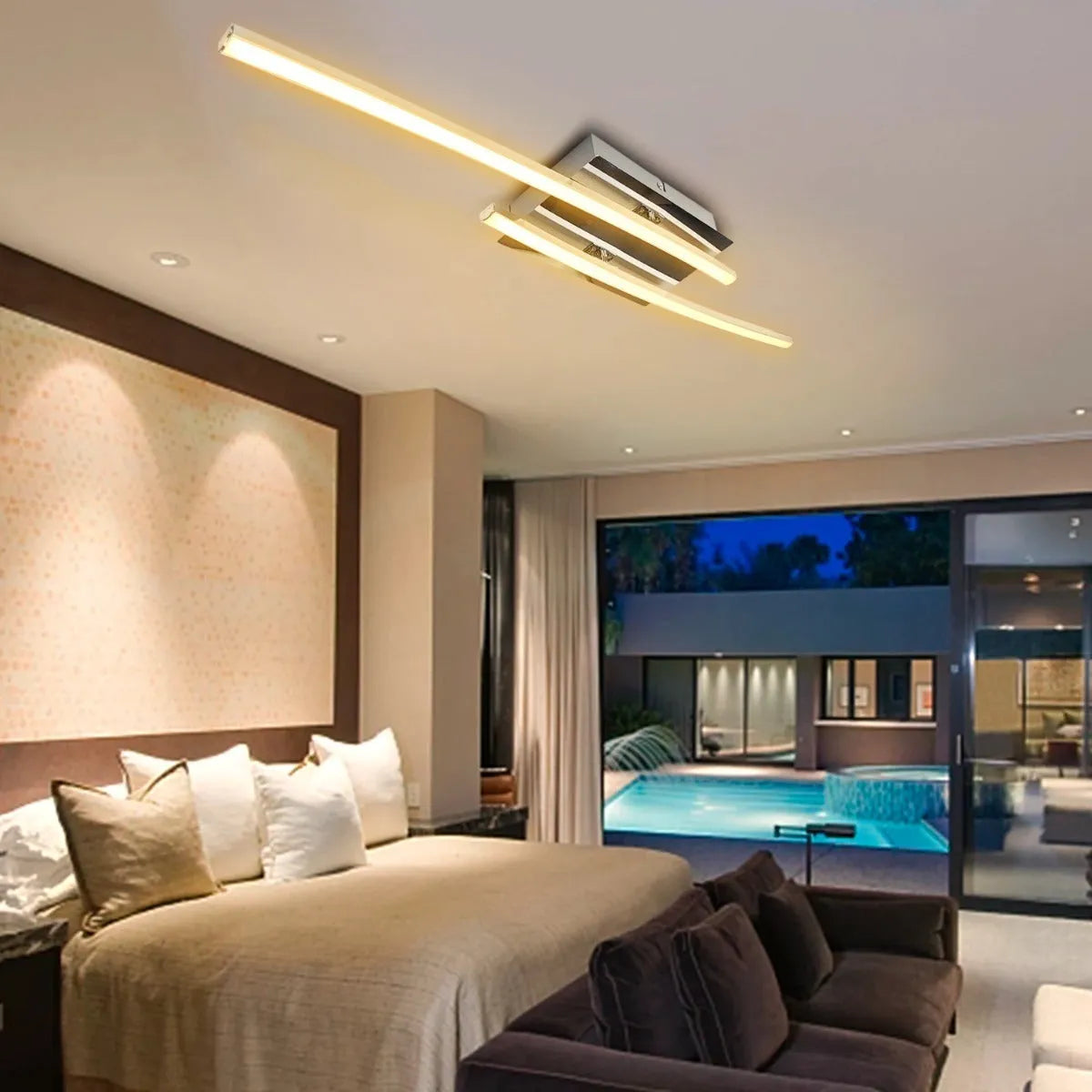 Lampara Led Moderna Innovadora Sala 75cm 140w Equivalente