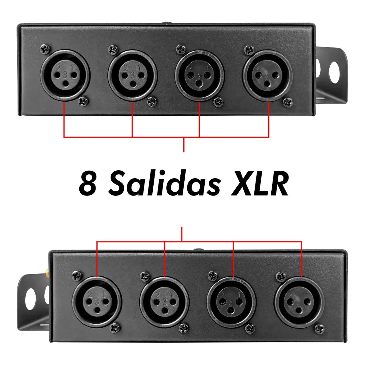Luz De Escenario Led Divisor De Señal Splitter Steelpro W2-link_8 127v Luces Color Blanco