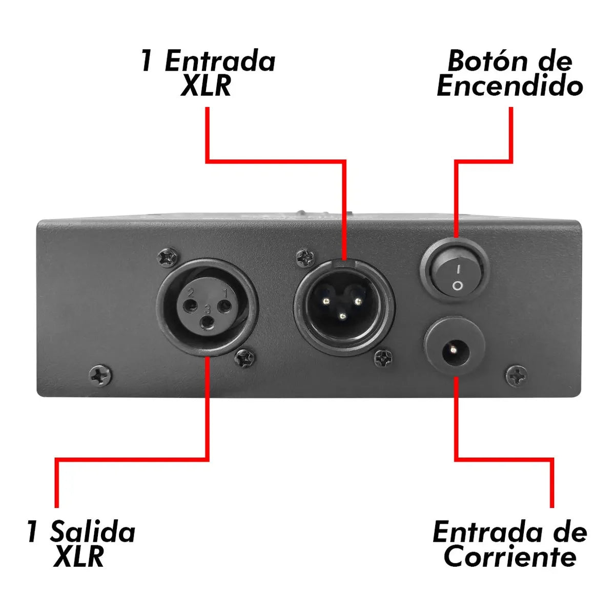 Luz De Escenario Led Divisor De Señal Splitter Steelpro W2-link_8 127v Luces Color Blanco