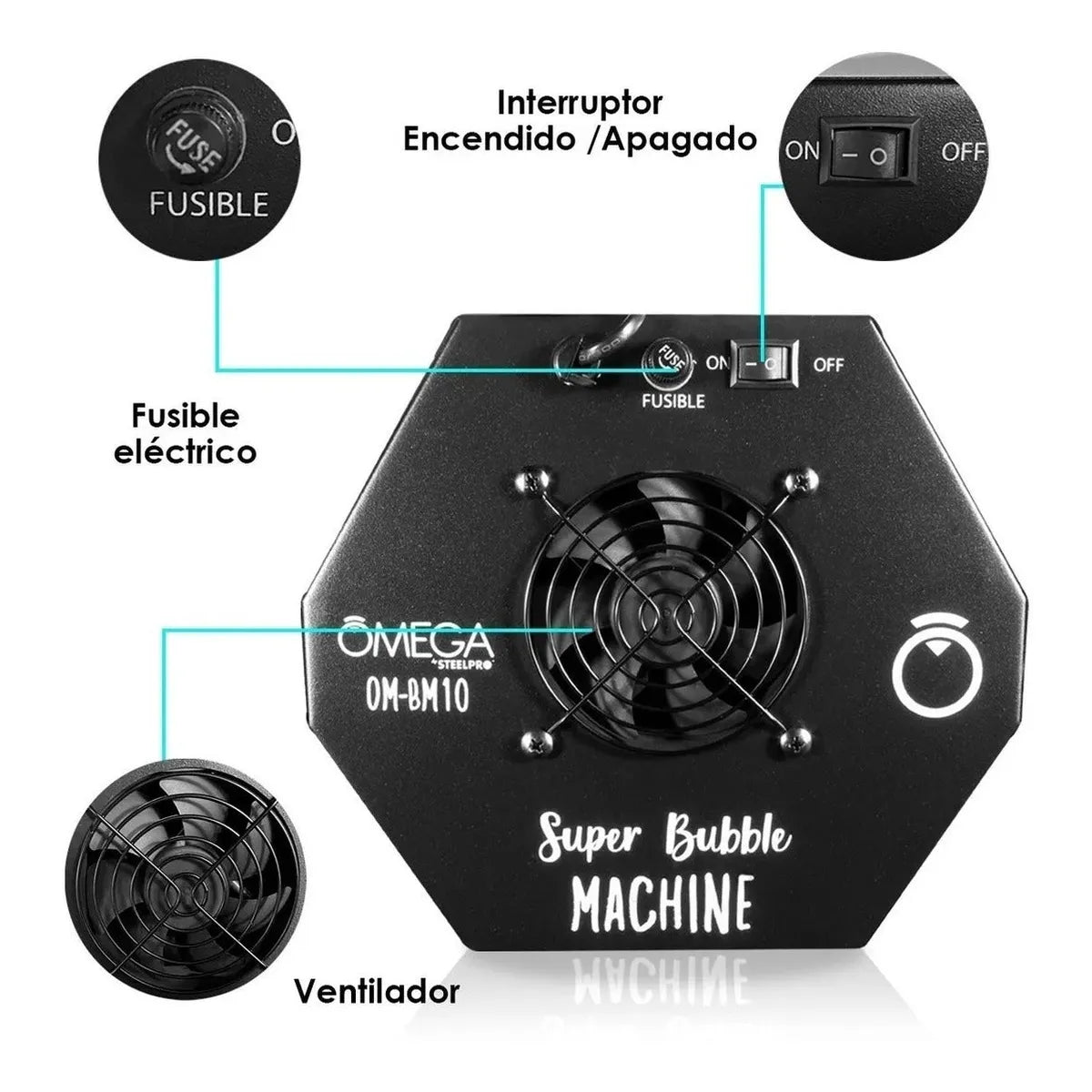 Maquina De Burbuja Eventos Dj Bubble Machine - Steelpro