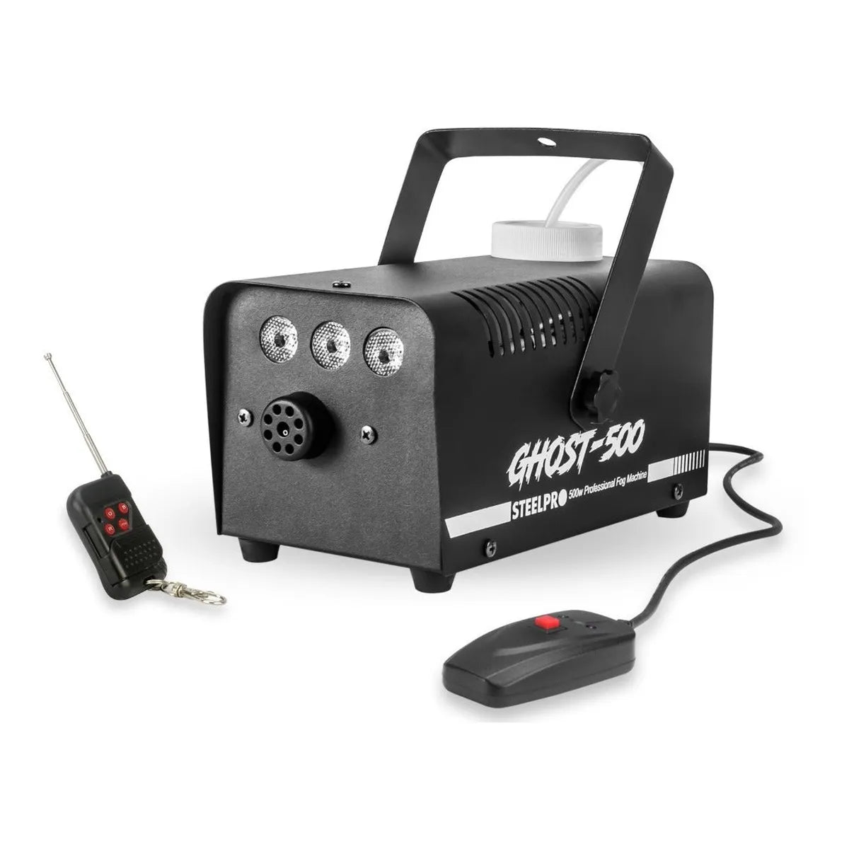 Maquina De Humo 500w + 1 Litro Liquido Ultra Niebla Steelpro