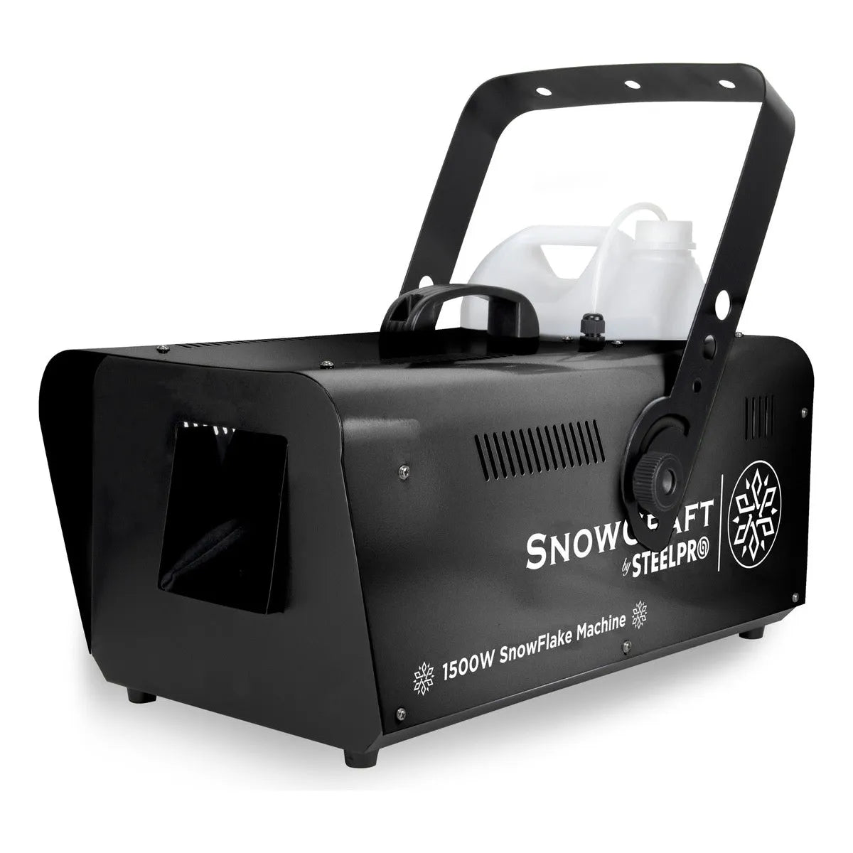 Maquina De Nieve Artificial 1500w + 1 Gl. Liq Nieve Steelpro