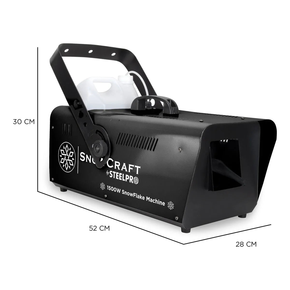Maquina De Nieve Artificial 1500w,cntrl Inalámbrico,steelpro