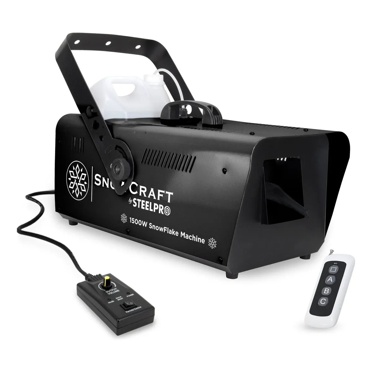 Maquina De Nieve Artificial 1500w,cntrl Inalámbrico,steelpro
