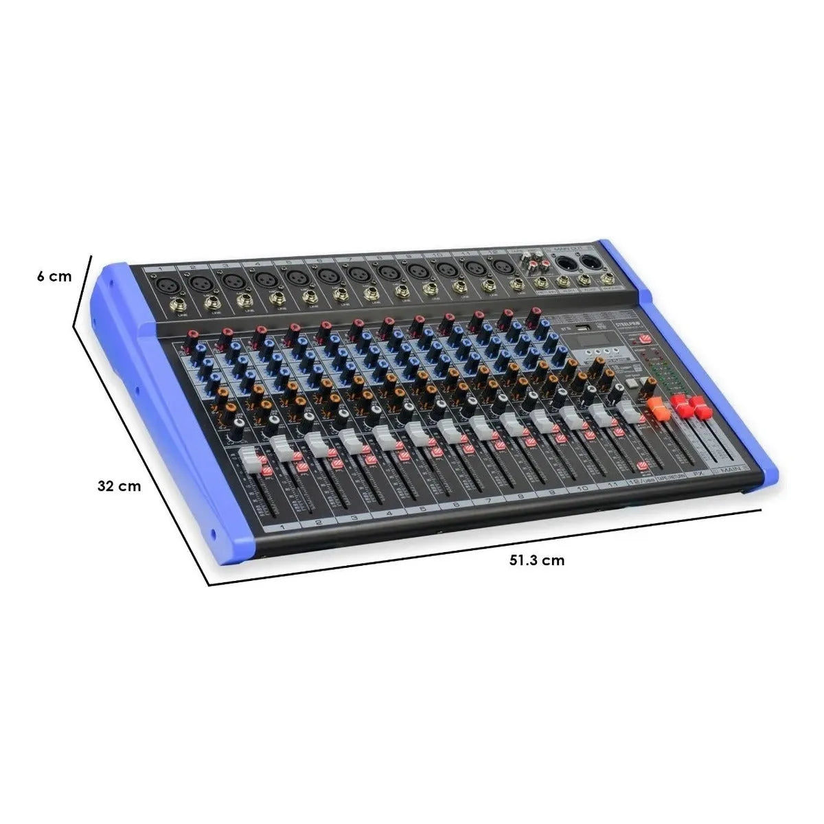 Mezcladora Audio Profesional 12 Canales Reference - Steelpro