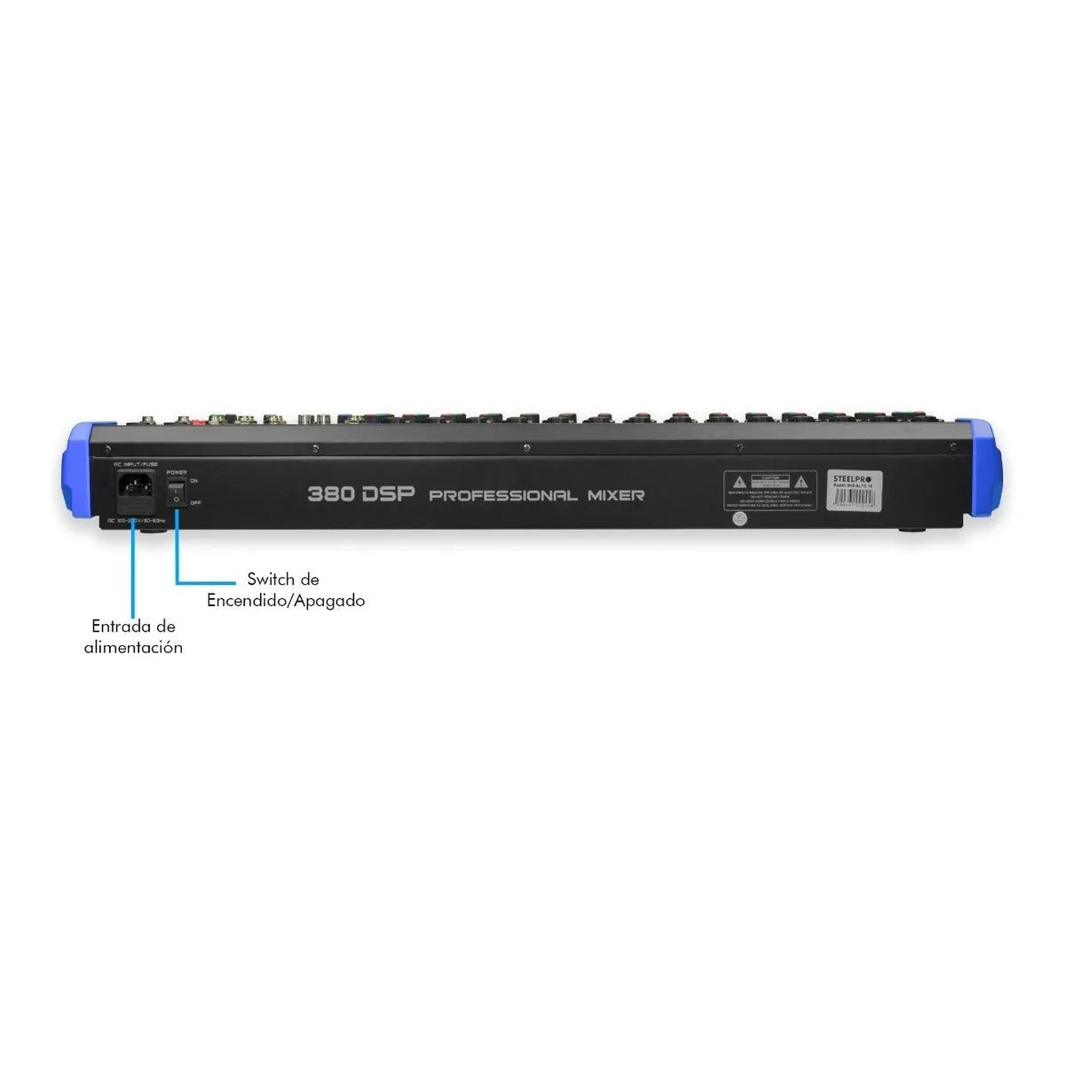 Mezcladora Audio Profesional 380-dsp Mix-alto 16 By Steelpro
