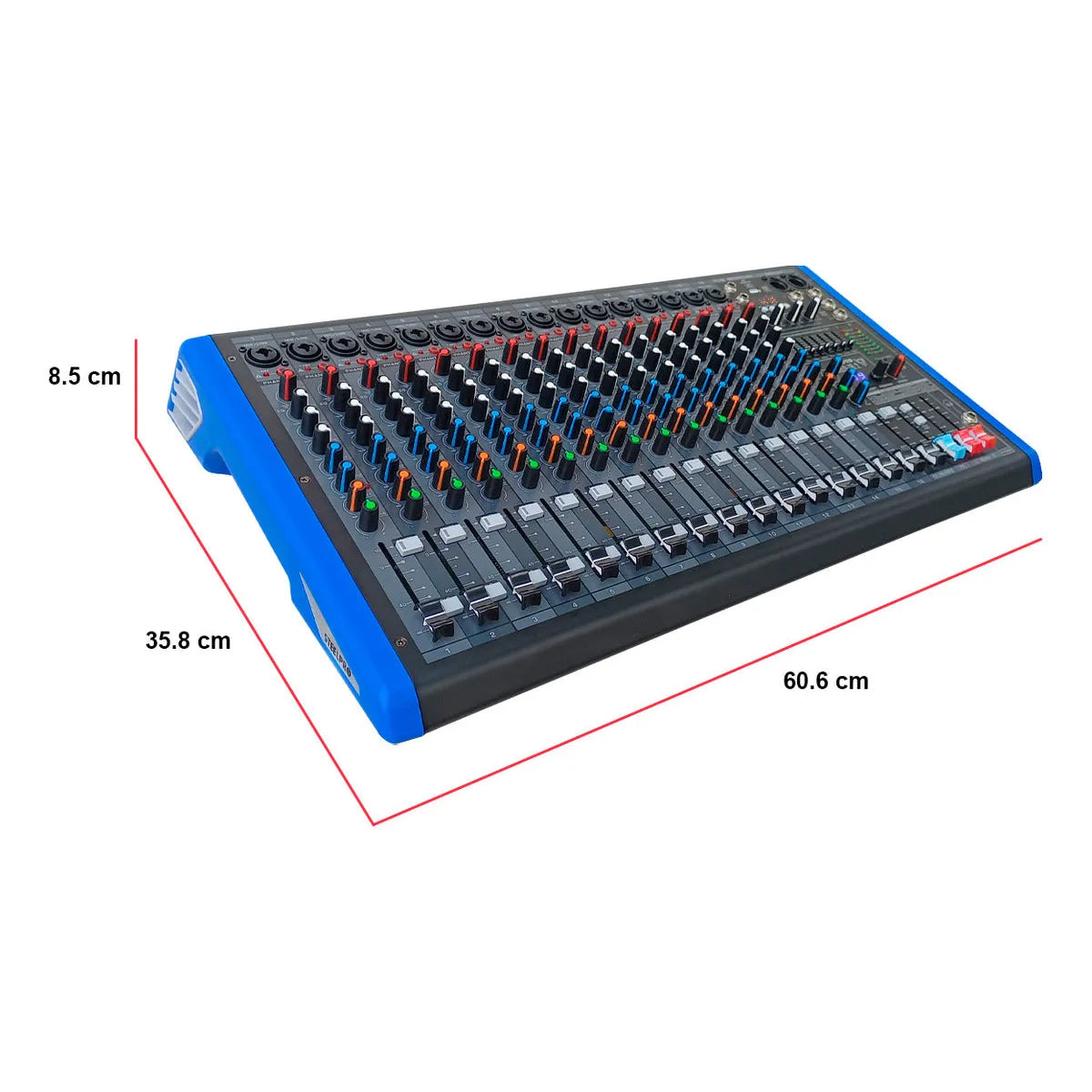 Mezcladora Profesional 16 Canales Dsp Voz De Diablo Y Voz De Ardilla Solo-16.2 Steelpro