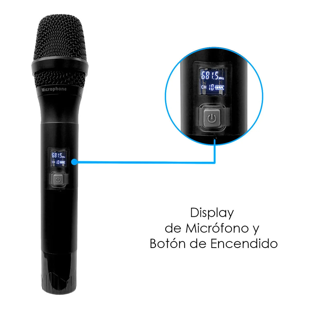 Microfono Uhf Profesional Steelpro Cuello De Ganzo Diversity Color Negro