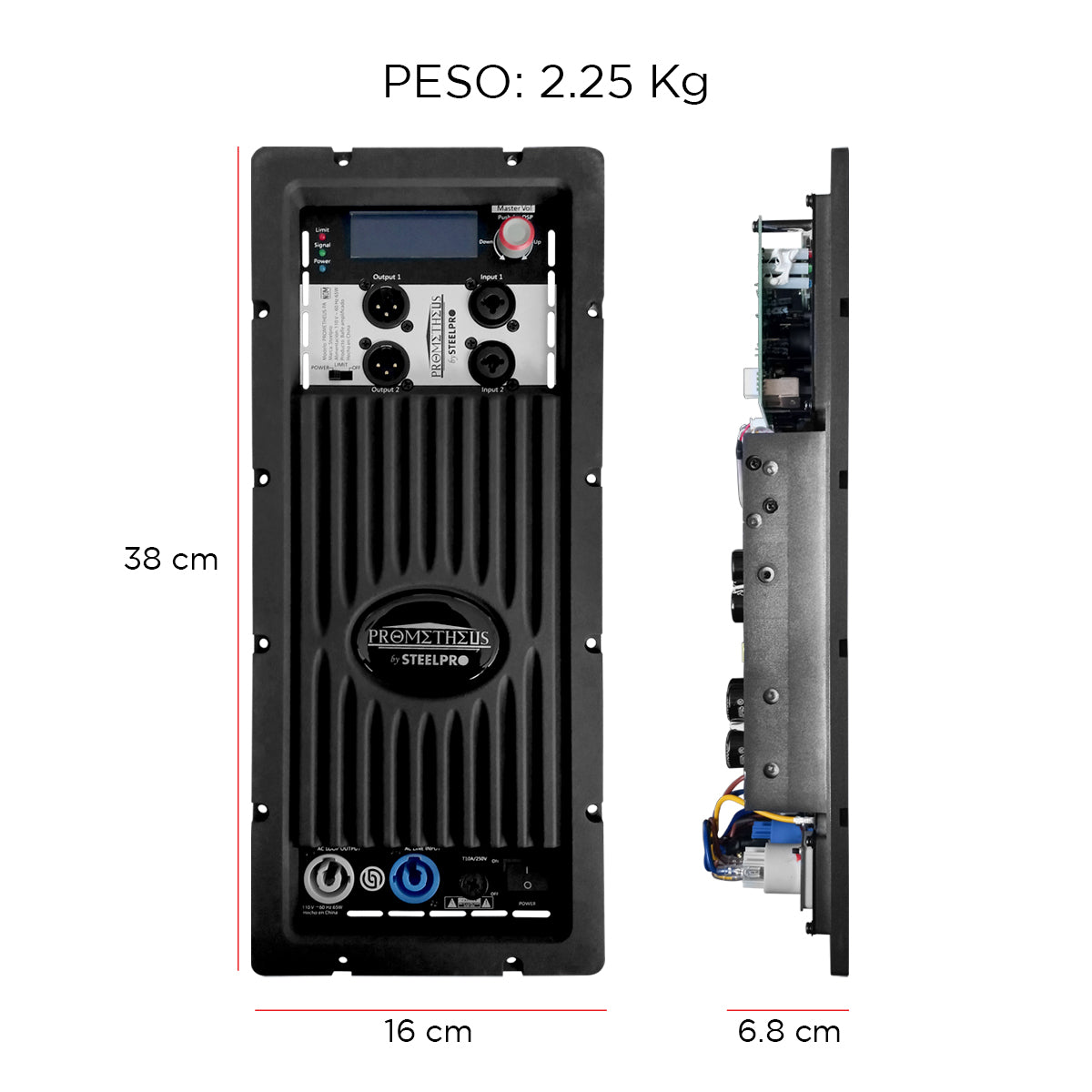 PROMETHEUS-PA Módulo Amplificado Para Bajos 850w Rms Steelpro
