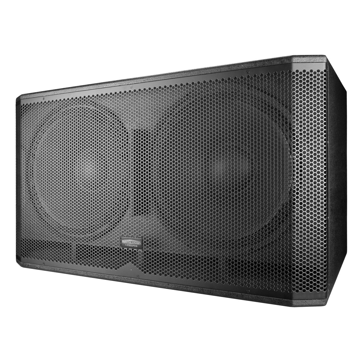Subwoofer Amplificado Doble 18 Dsp 800w Prometheus Steelpro Color Negro