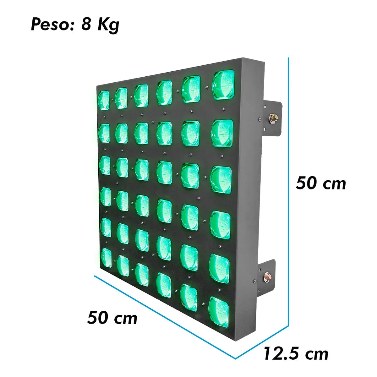 Panel Led Profesional Con Case 36x15w Rgbw 4 En 1 - Steelpro