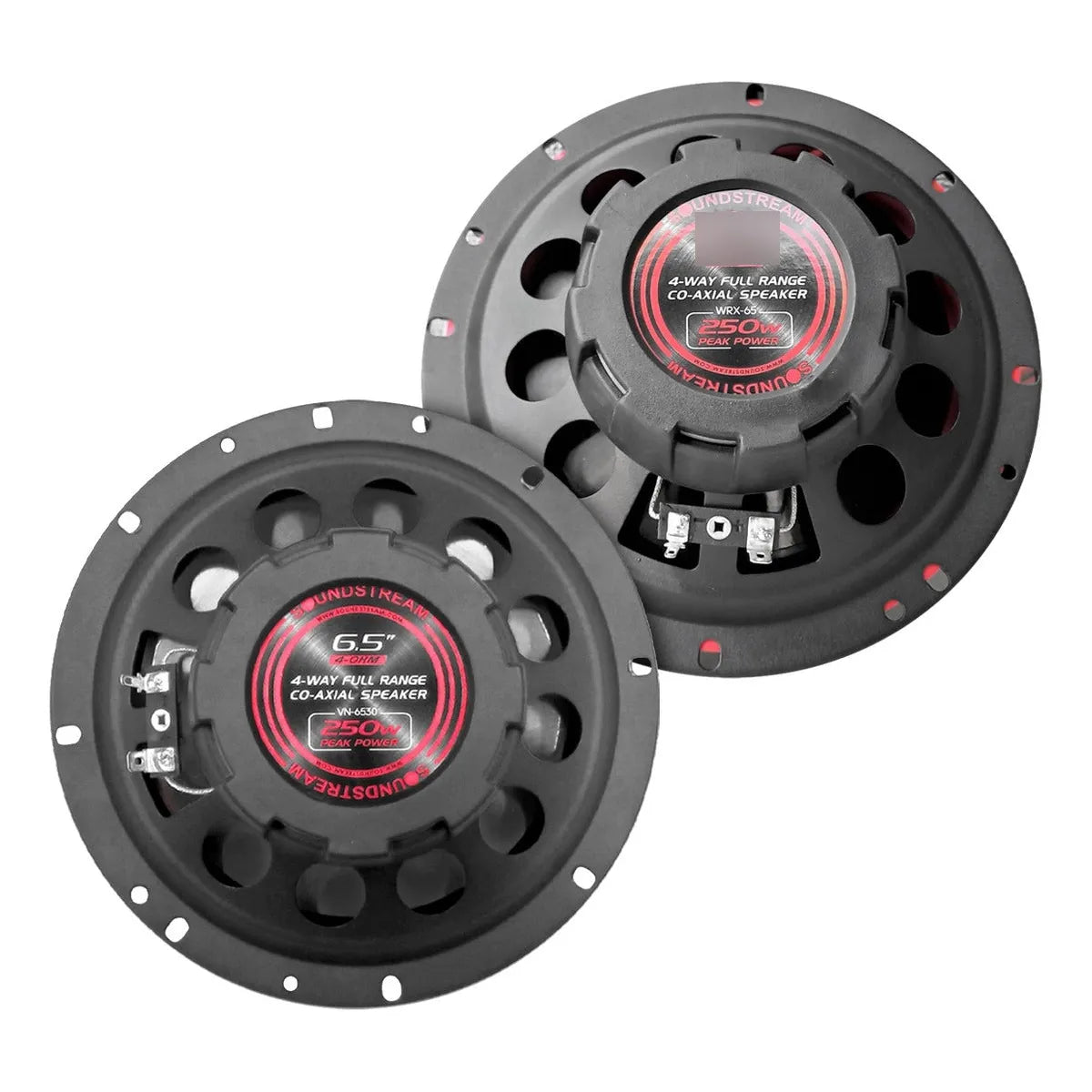 Paquete 4 Bocinas 6.5 Fibra Carbono 4 Vías By Soundstream