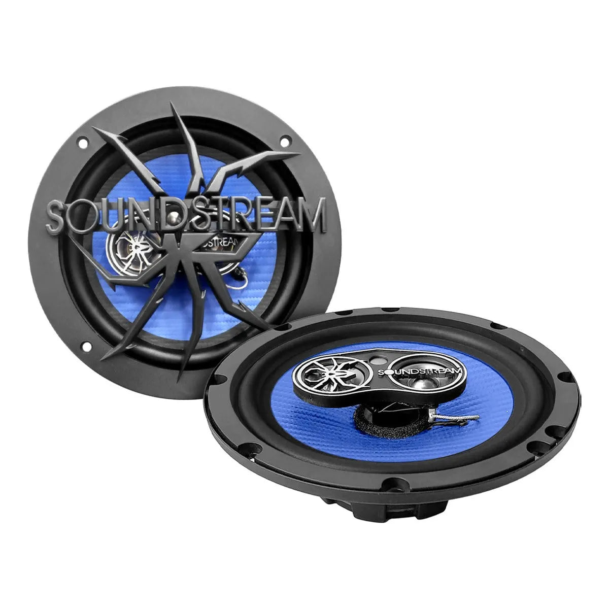 Paquete 4 Bocinas 6.5 Fibra Carbono 4 Vías By Soundstream