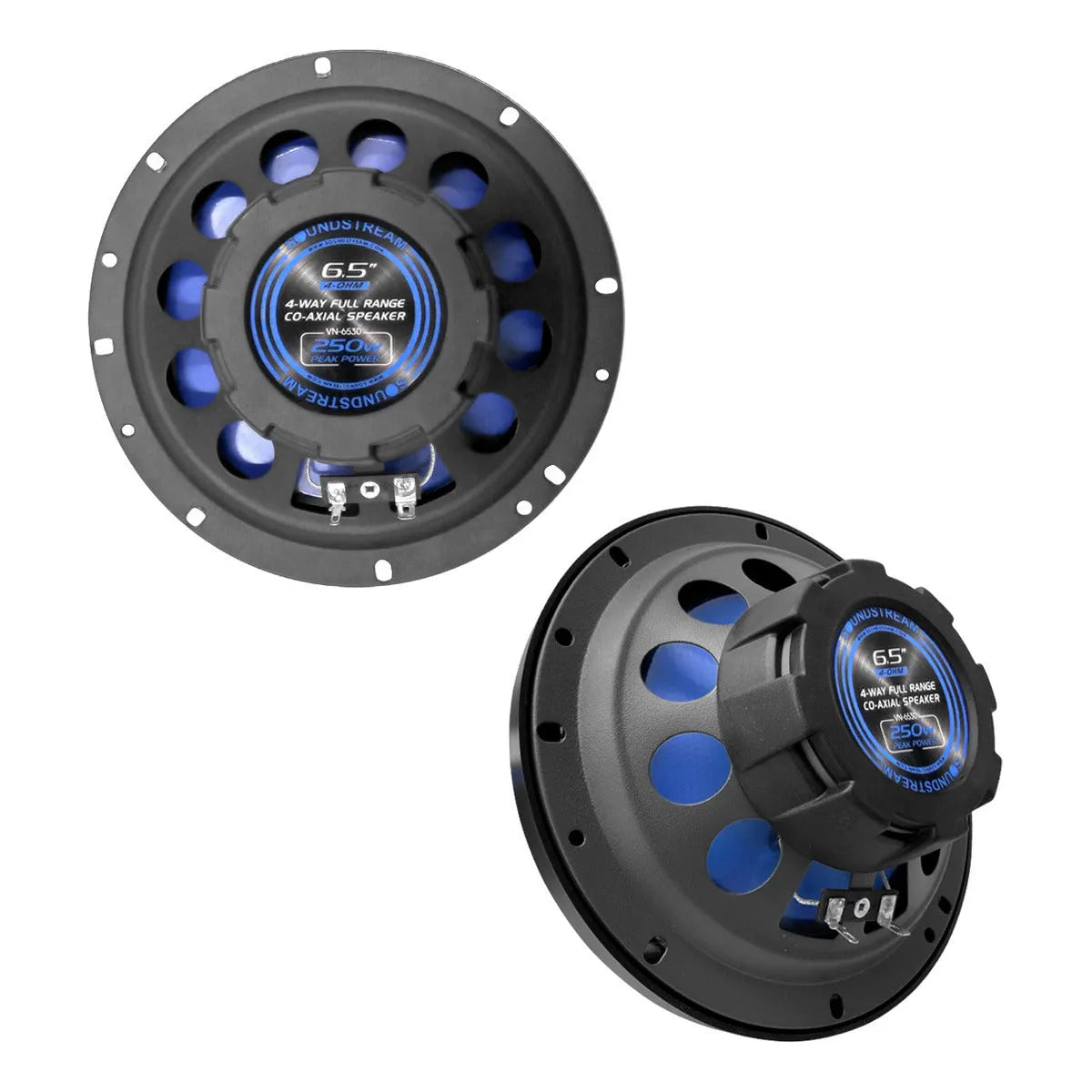 Paquete 4 Bocinas 6.5 Fibra Carbono 4 Vías By Soundstream