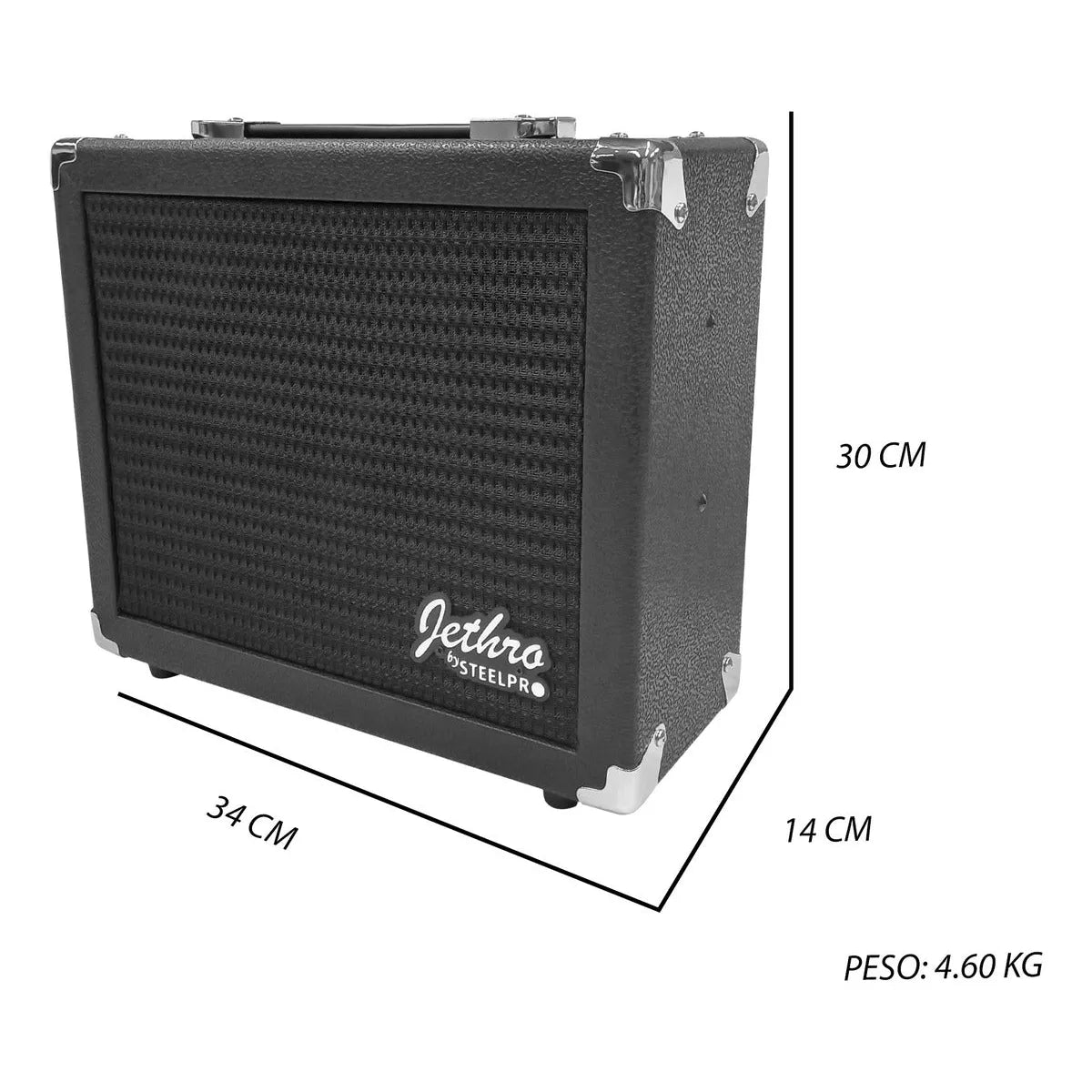Paquete Bajo Electrico Jethro Series By Steelpro 503-sk Acabado Del Cuerpo Laqueado Cantidad De Cuerdas 4 Color Negro Orientación De La Mano Diestro