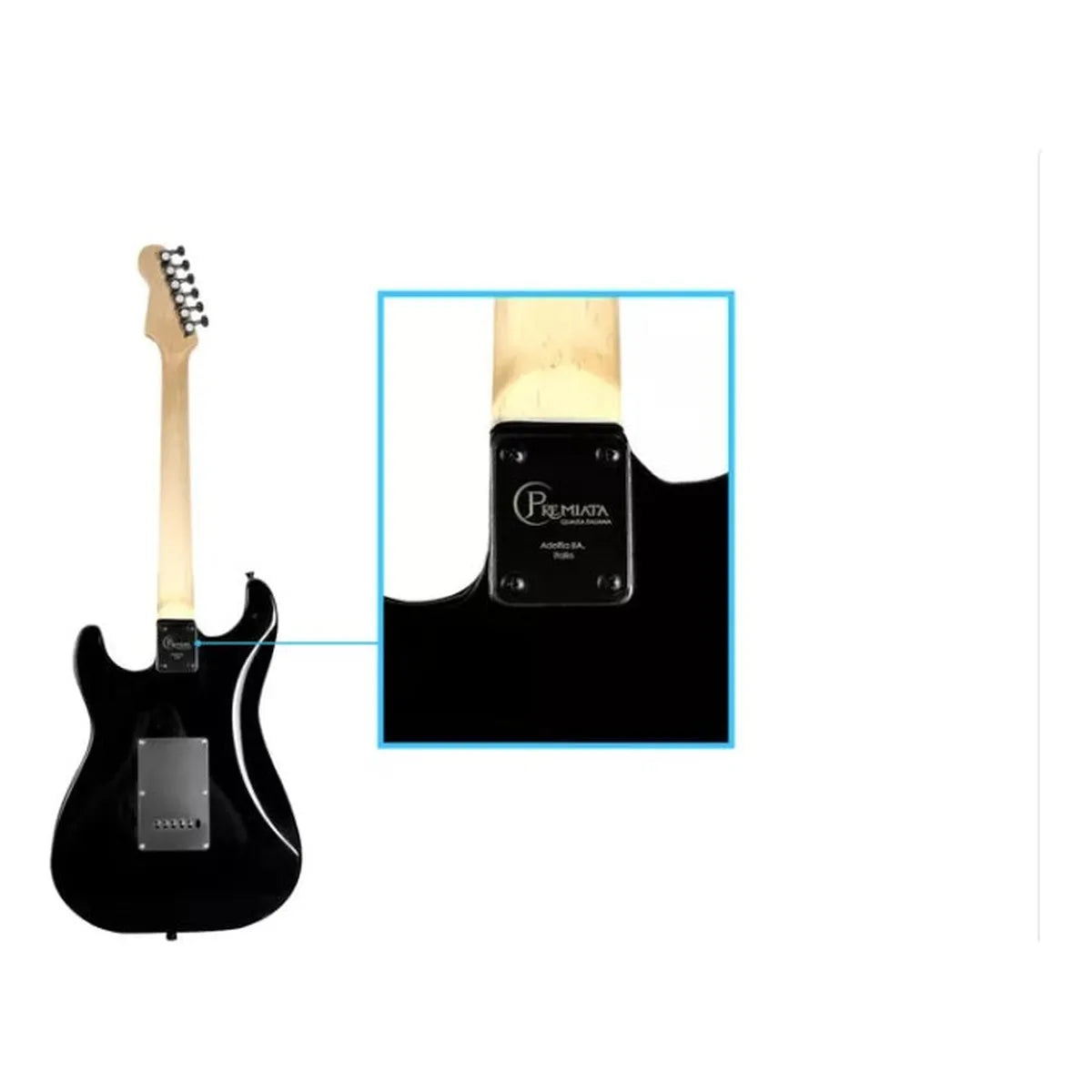 Paquete Guitarra Eléctrica Concerto Series By Premiata 009 Material Del Diapasón Álamo Laminado Orientación De La Mano Diestro