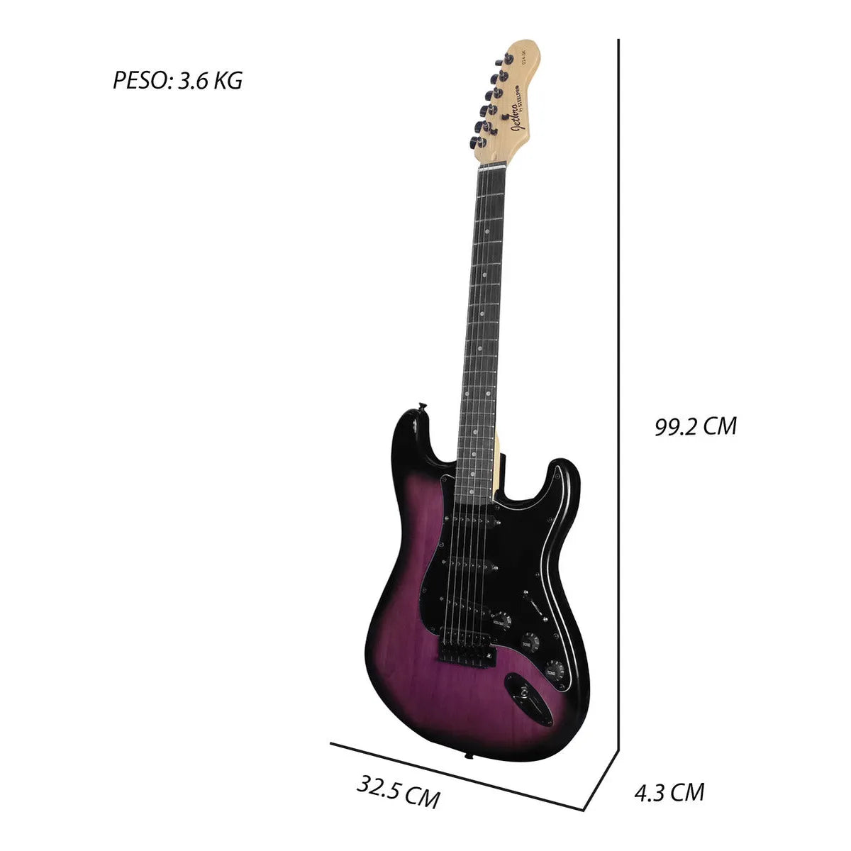 Paquete Guitarra Electrica Jethro Series By Steelpro 024-sk Año 2023 Orientación De La Mano Diestro