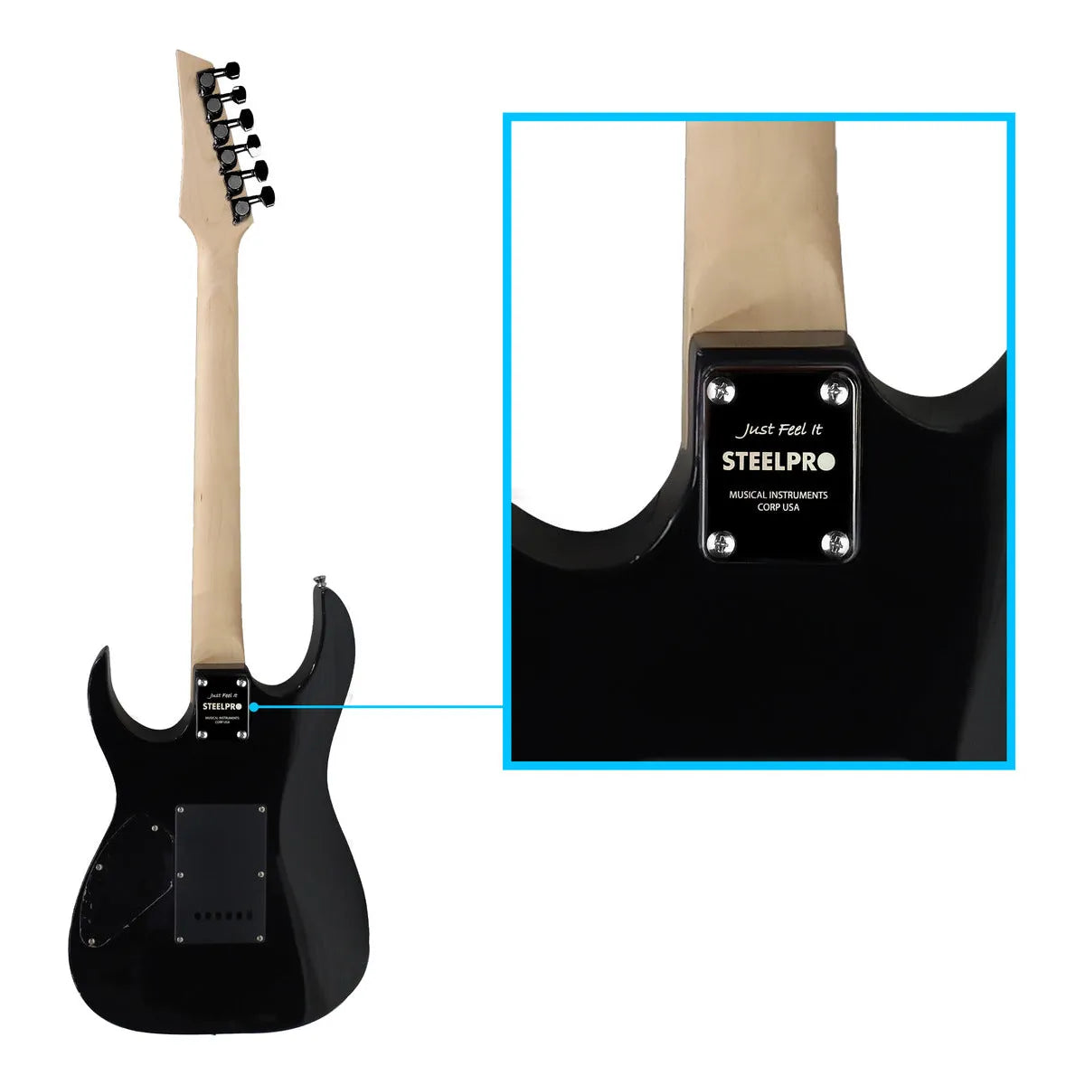 Paquete Guitarra Electrica Jethro Series By Steelpro 042 Color Purpleburst Material Del Diapasón Maple Orientación De La Mano Diestro