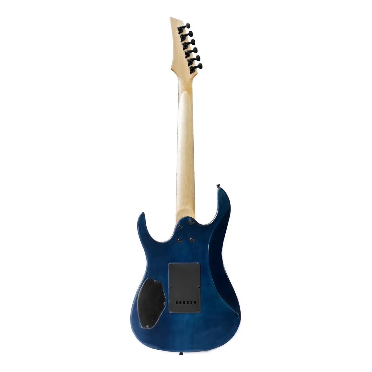 Paquete Guitarra Electrica Jethro Series By Steelpro 043-sk Color Quilted Blue Material Del Diapasón Alamo Negro Orientación De La Mano Diestro