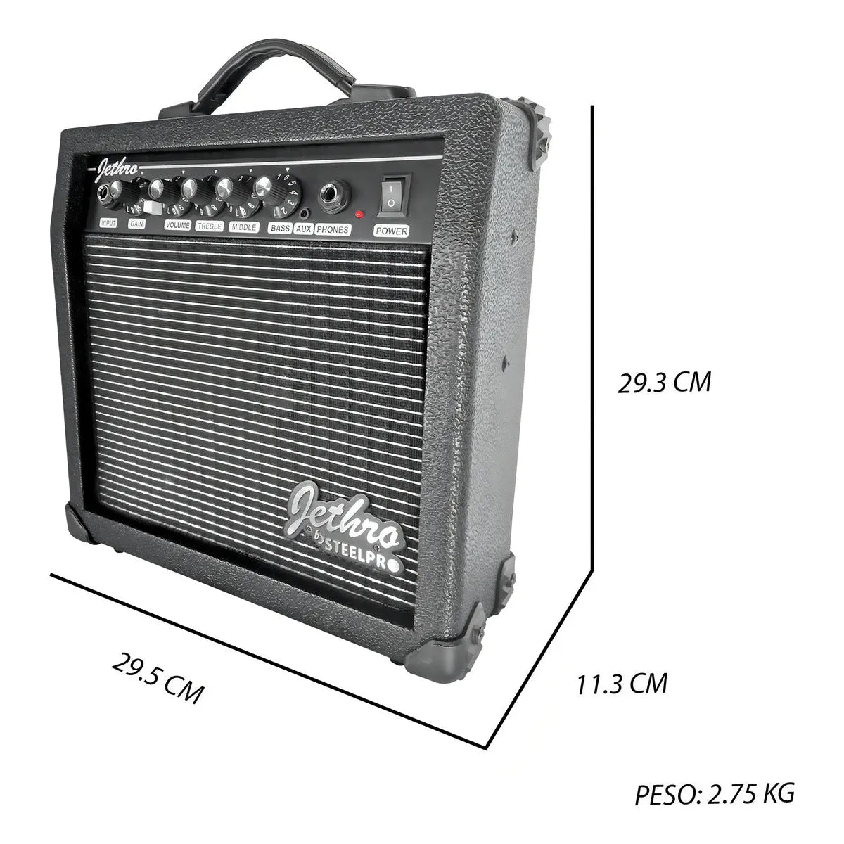 Paquete Guitarra Electrica Jethro Series By Steelpro 057-sk Color Naranja Claro Material Del Diapasón Álamo Laminado Con Bloques Orientación De La Mano Diestro