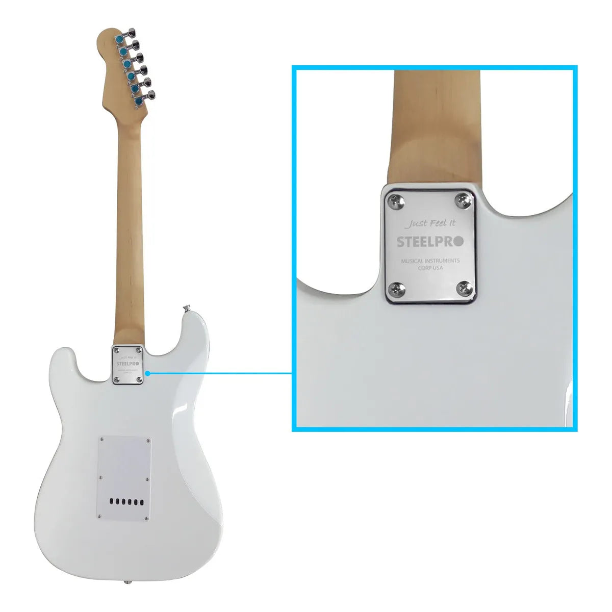 Paquete Guitarra Electrica Jethro Series By Steelpro 076-sk