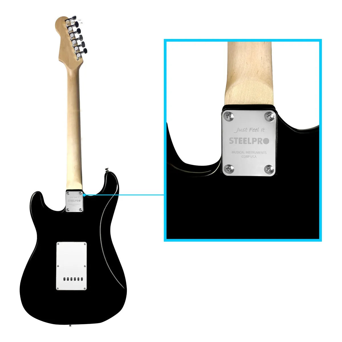 Paquete Guitarra Electrica Jethro Series By steelpro 021 Color 3-tone Sunburst Orientación De La Mano Diestro
