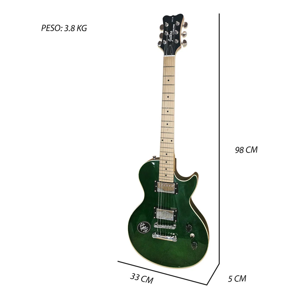 Paquete Guitarra Electrica Series Jethro By Steelpro 045-sk Material Del Diapasón Maple Orientación De La Mano Diestro