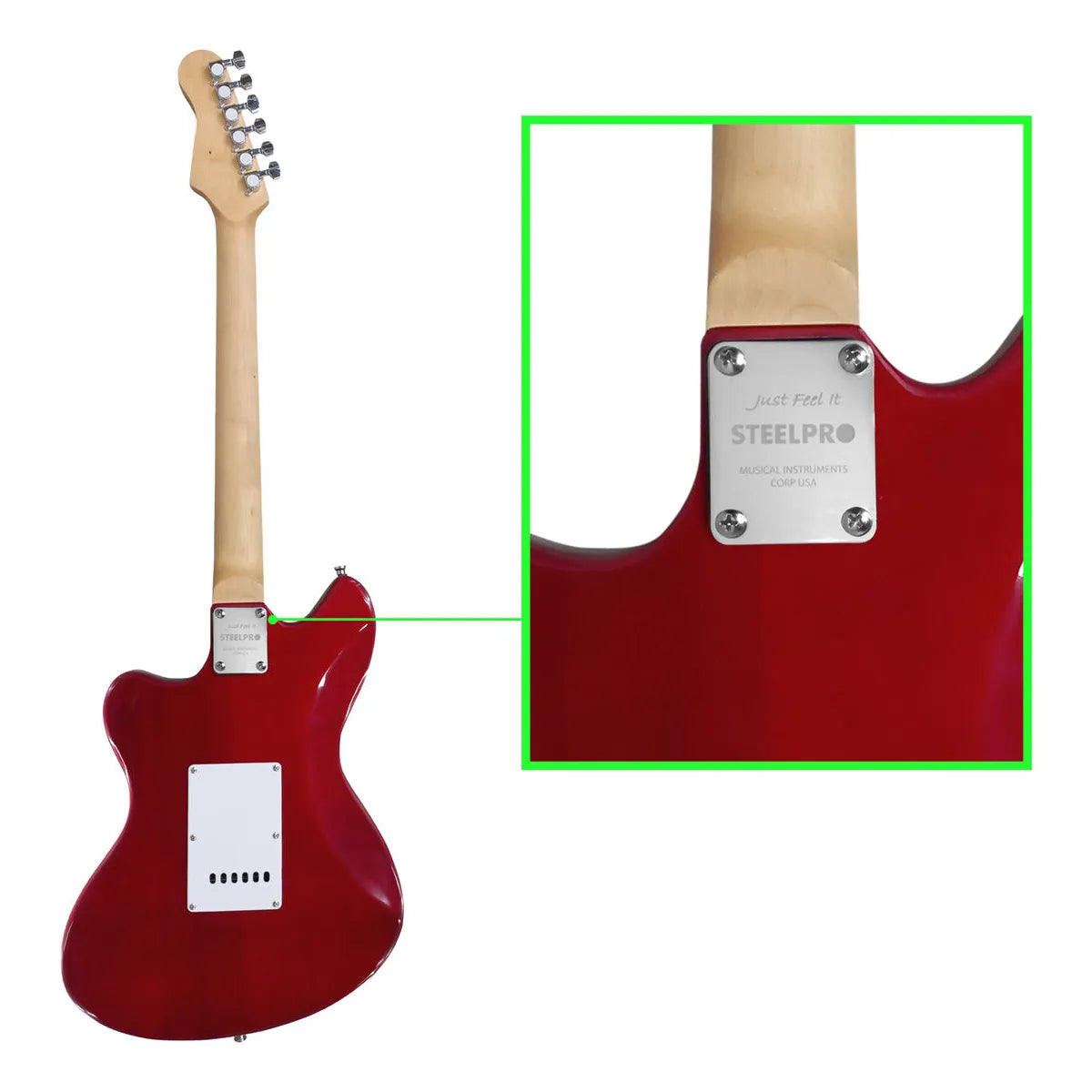 Paquete Guitarra Electrica Series Jethro By Steelpro 060-sk