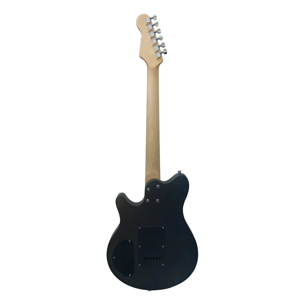 Paquete Guitarra Electrica Series Jethro By Steelpro 062-sk Color Black Satin Silver Powder Material Del Diapasón Maple Orientación De La Mano Diestro
